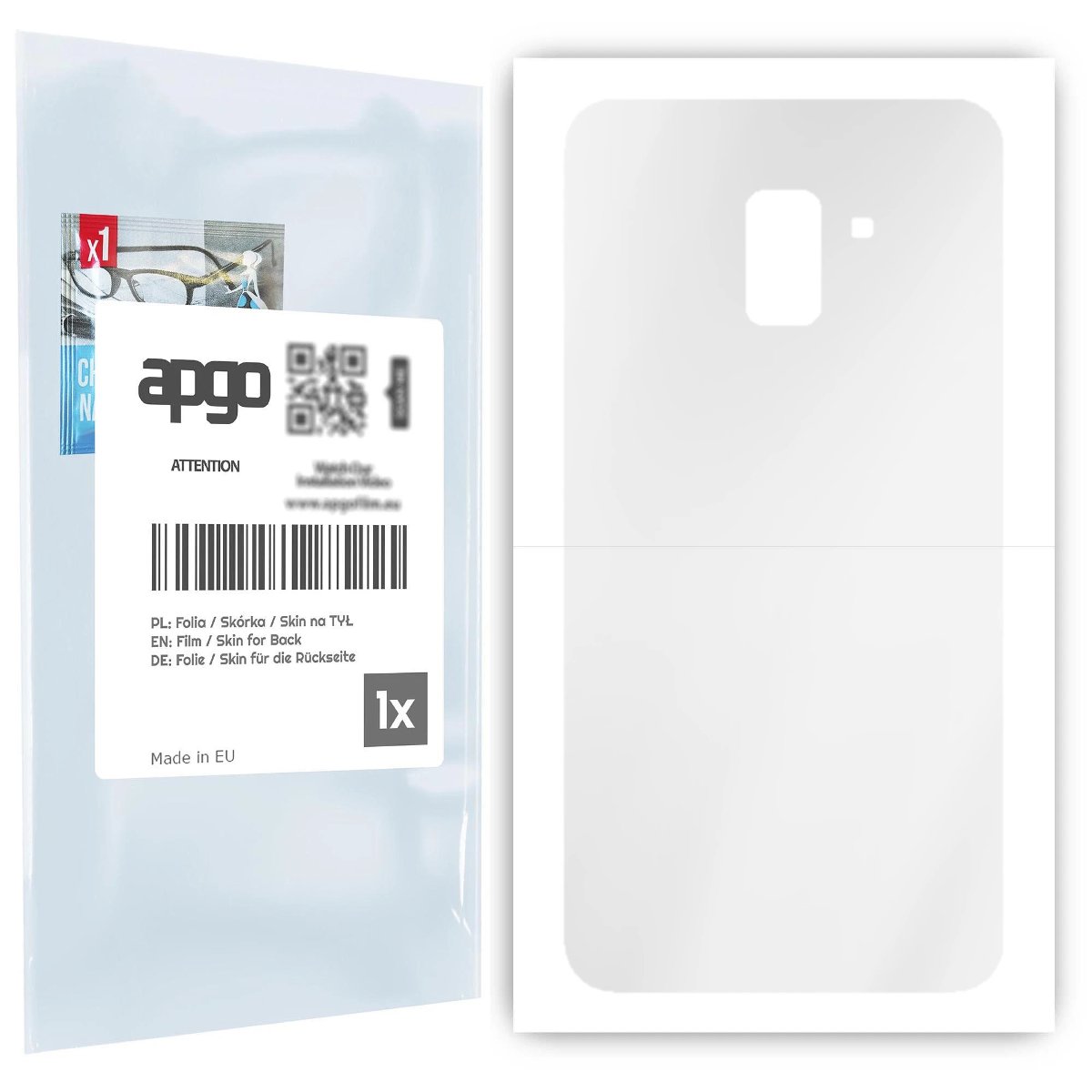 Folia hydrożelowa naklejka przezroczysta na TYŁ do Samsung Galaxy A8+ (2018) - apgo hydrogel TPU