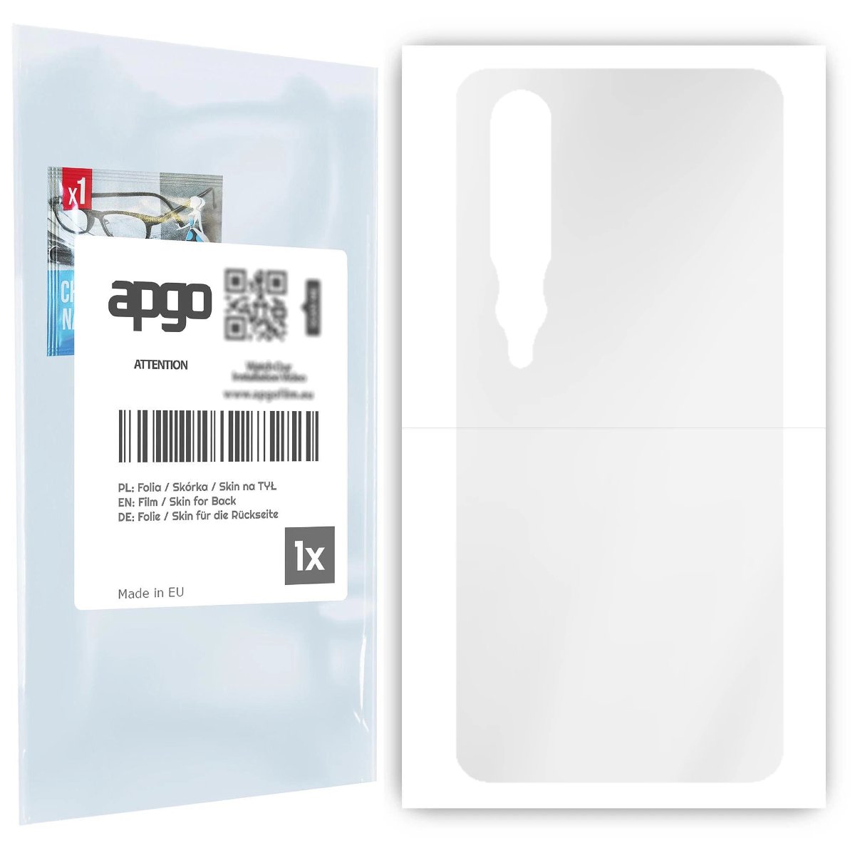 Folia hydrożelowa naklejka przezroczysta na TYŁ do Xiaomi Mi 10 5G - apgo hydrogel TPU