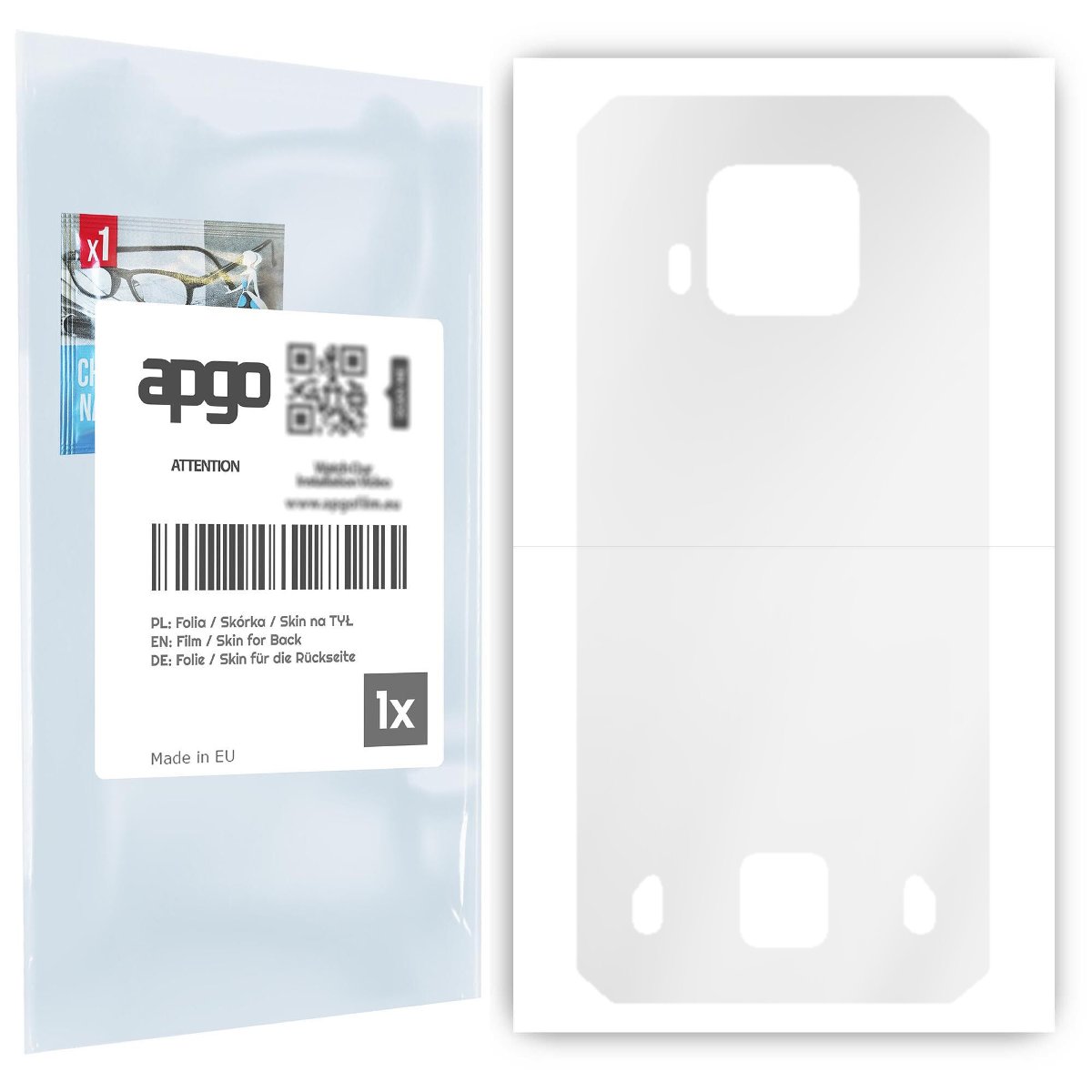 Folia hydrożelowa naklejka przezroczysta na TYŁ do Doogee S95 Pro - apgo hydrogel TPU