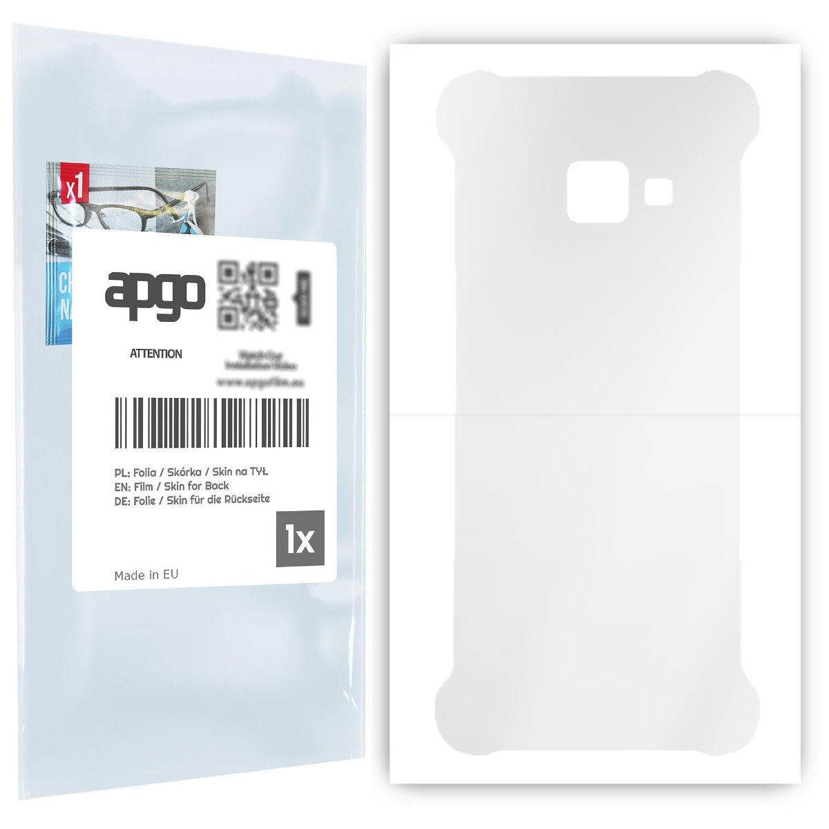 Folia hydrożelowa naklejka przezroczysta na TYŁ do Samsung Galaxy Xcover 4 - apgo hydrogel TPU