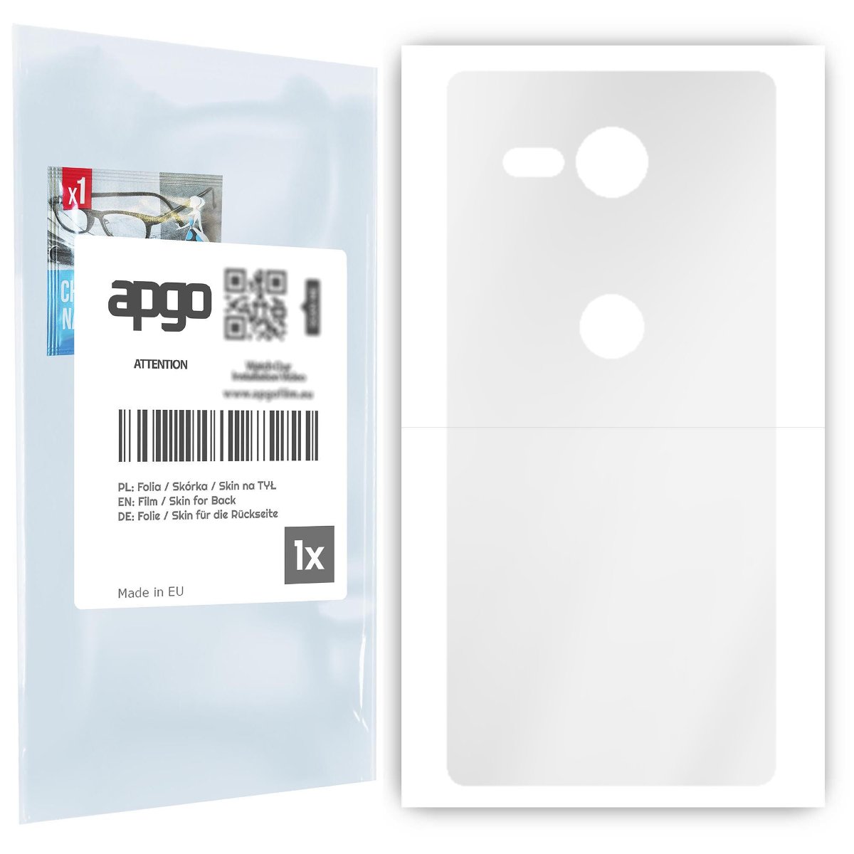 Folia hydrożelowa naklejka przezroczysta na TYŁ do Sony Xperia XZ2 Compact - apgo hydrogel TPU