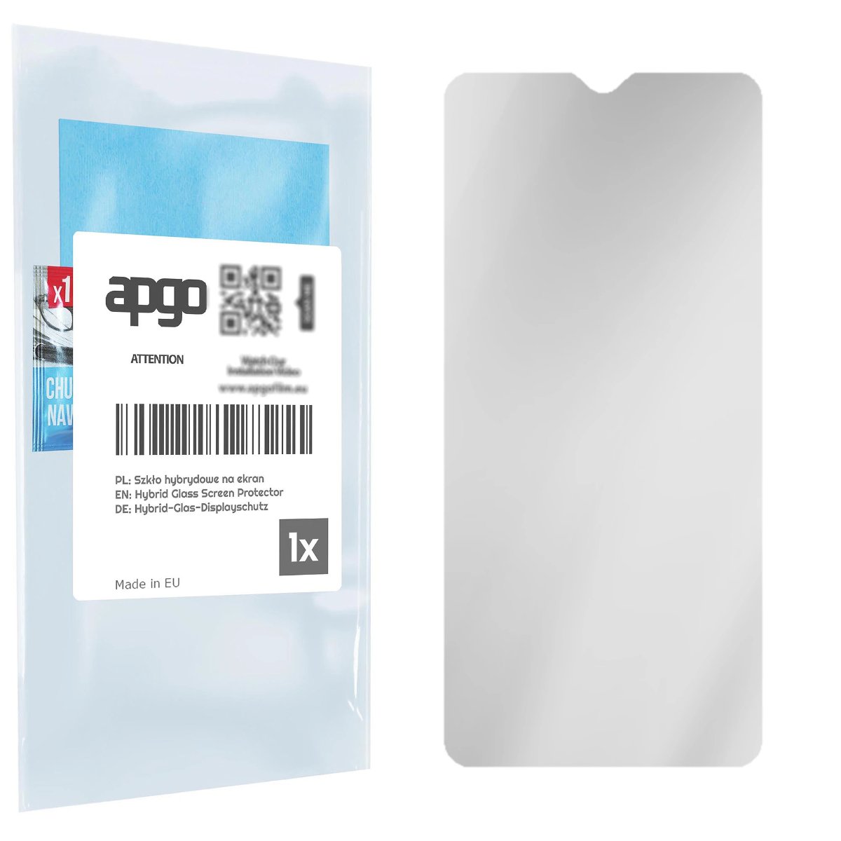 Szkło ochronne na ekran Hybrydowe Matowe E-Papier 9H zamiennik hartowanego do Xiaomi Mi 9 - apgo Matte Flexible Hybrid Glass nie pękające