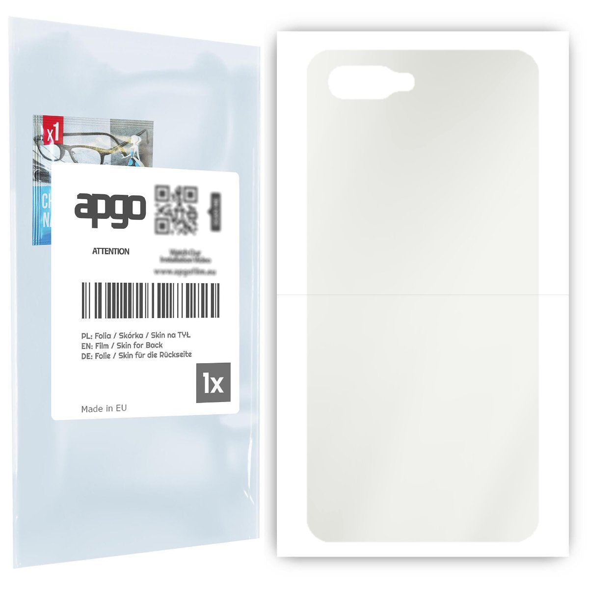 Folia hydrożelowa naklejka MATOWA na TYŁ do Oppo RX17 Neo - apgo hydrogel MATTE