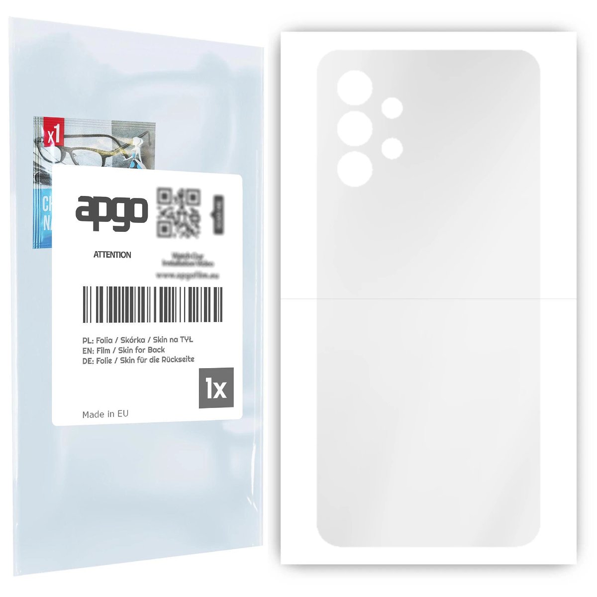 Folia hydrożelowa naklejka przezroczysta na TYŁ do Samsung Galaxy A32 4G - apgo hydrogel TPU