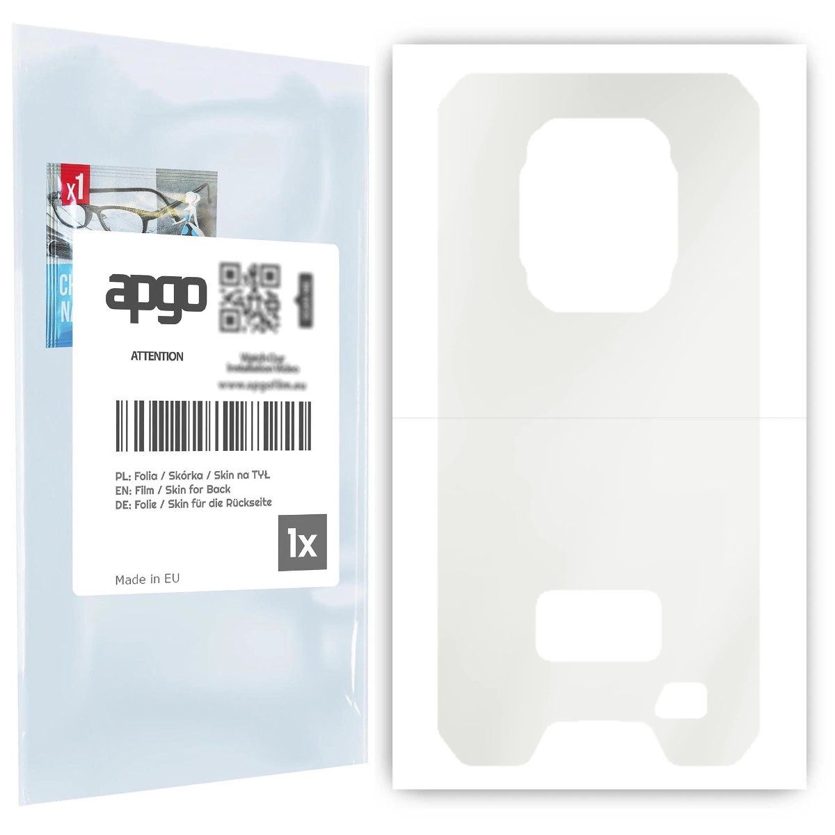 Folia hydrożelowa naklejka MATOWA na TYŁ do Ulefone Armor 9 - apgo hydrogel MATTE