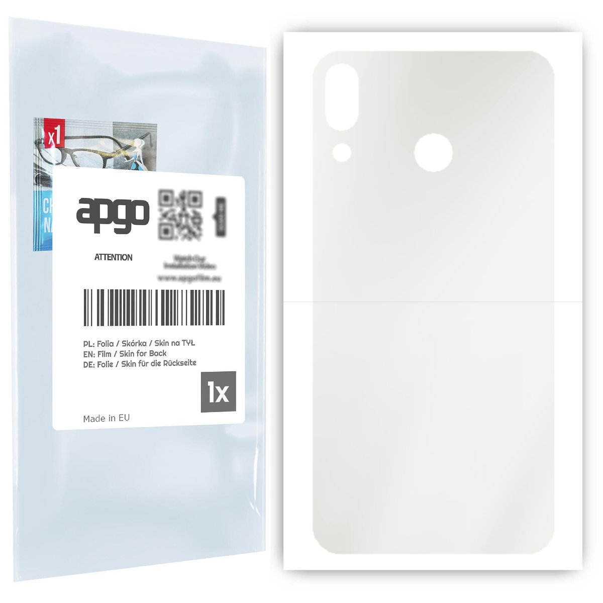 Folia hydrożelowa naklejka MATOWA na TYŁ do Asus Zenfone 5z ZS620KL - apgo hydrogel MATTE