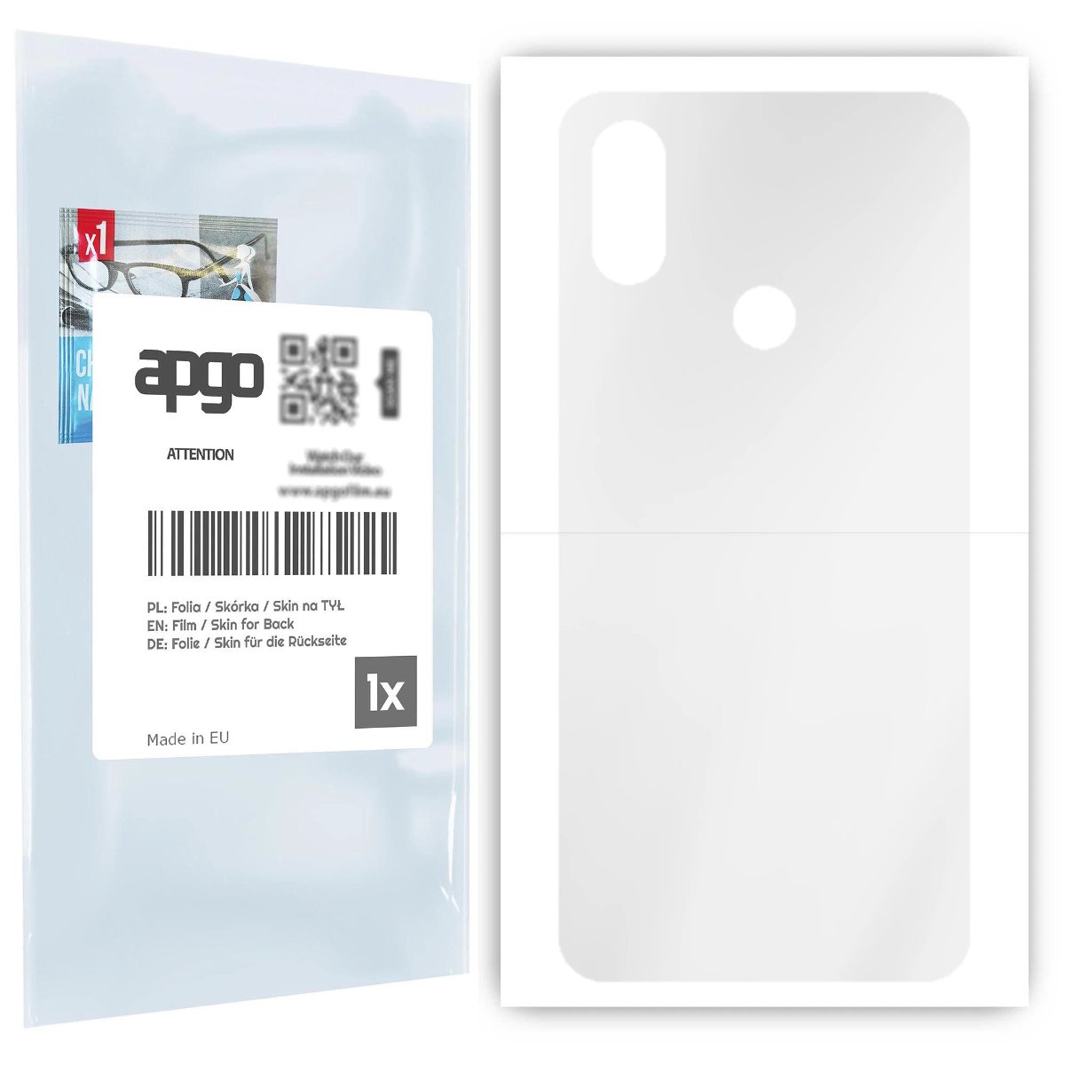 Folia hydrożelowa naklejka przezroczysta na TYŁ do Xiaomi Mi A2 (Mi 6X) - apgo hydrogel TPU