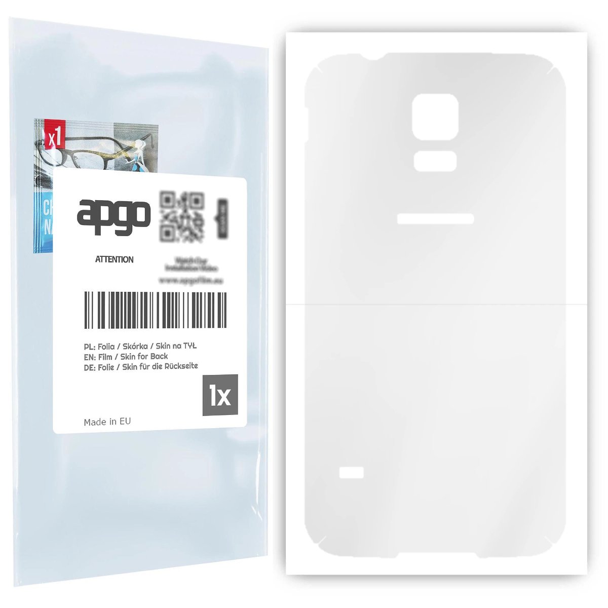 Folia hydrożelowa naklejka przezroczysta na TYŁ do Samsung Galaxy S5 SM-G900F - apgo hydrogel TPU