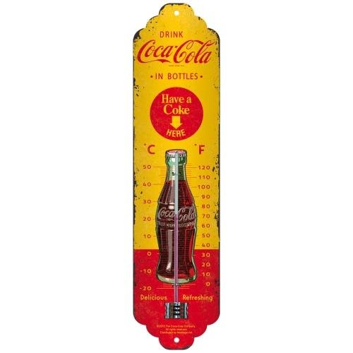 Nostalgic-Art 80311 termometr z motywem butelki Coca-Cola 80311