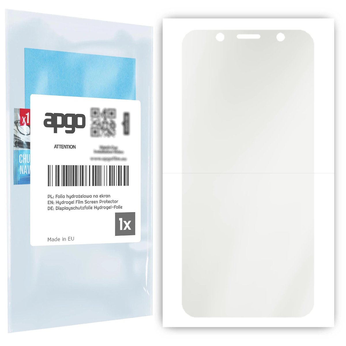 Folia ochronna hydrożelowa MATOWA na ekran do HTC U12 life - na cały ekran apgo Hydrogel Matte 5D Full Glue