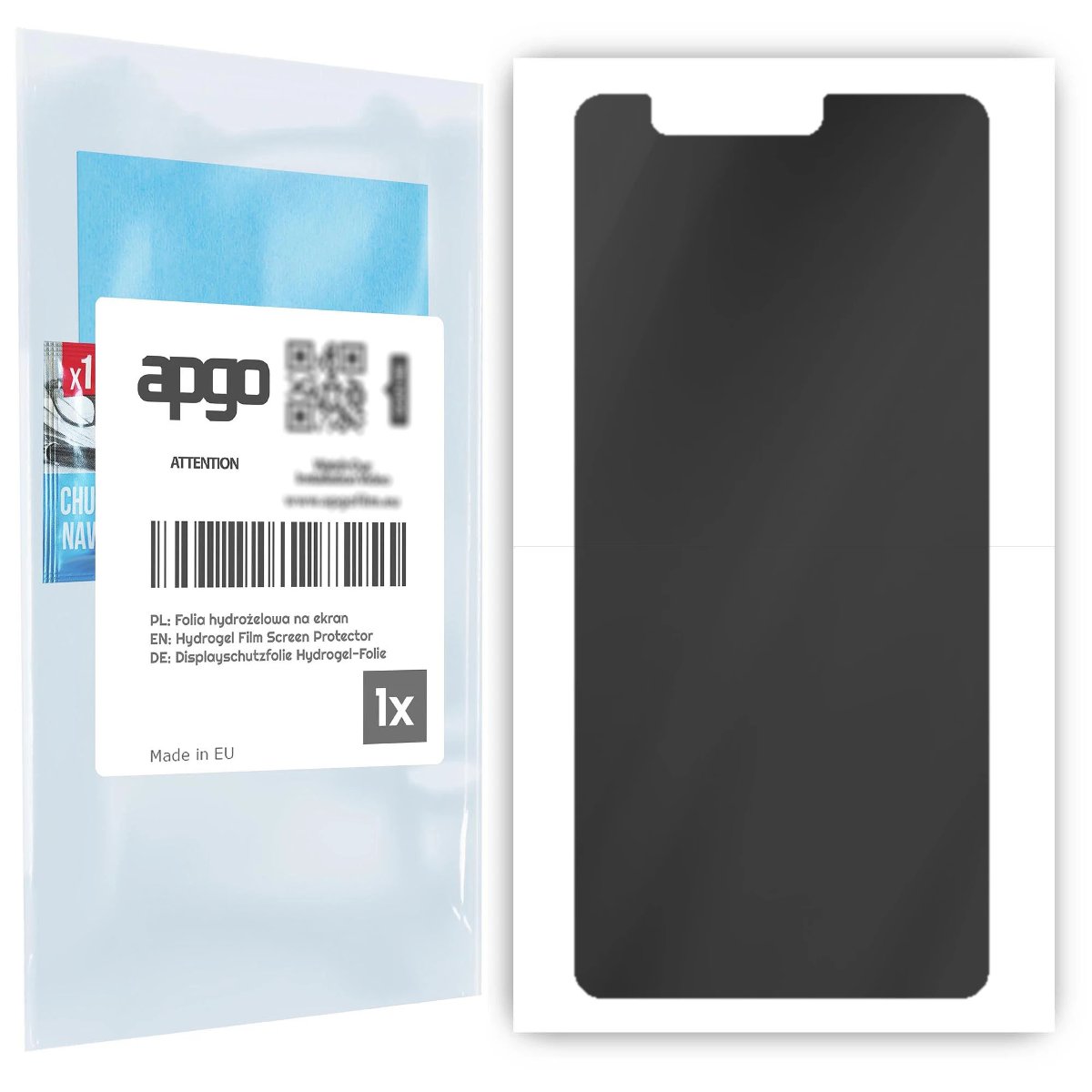 Folia ochronna hydrożelowa PRYWATYZUJĄCA na ekran do Nokia 5.1 - na cały ekran apgo Hydrogel Privacy 5D Full Glue