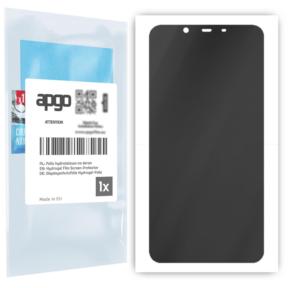 Folia ochronna hydrożelowa PRYWATYZUJĄCA na ekran do Nokia 8.1 (Nokia X7) -  na cały ekran apgo Hydrogel Privacy 5D Full Glue
