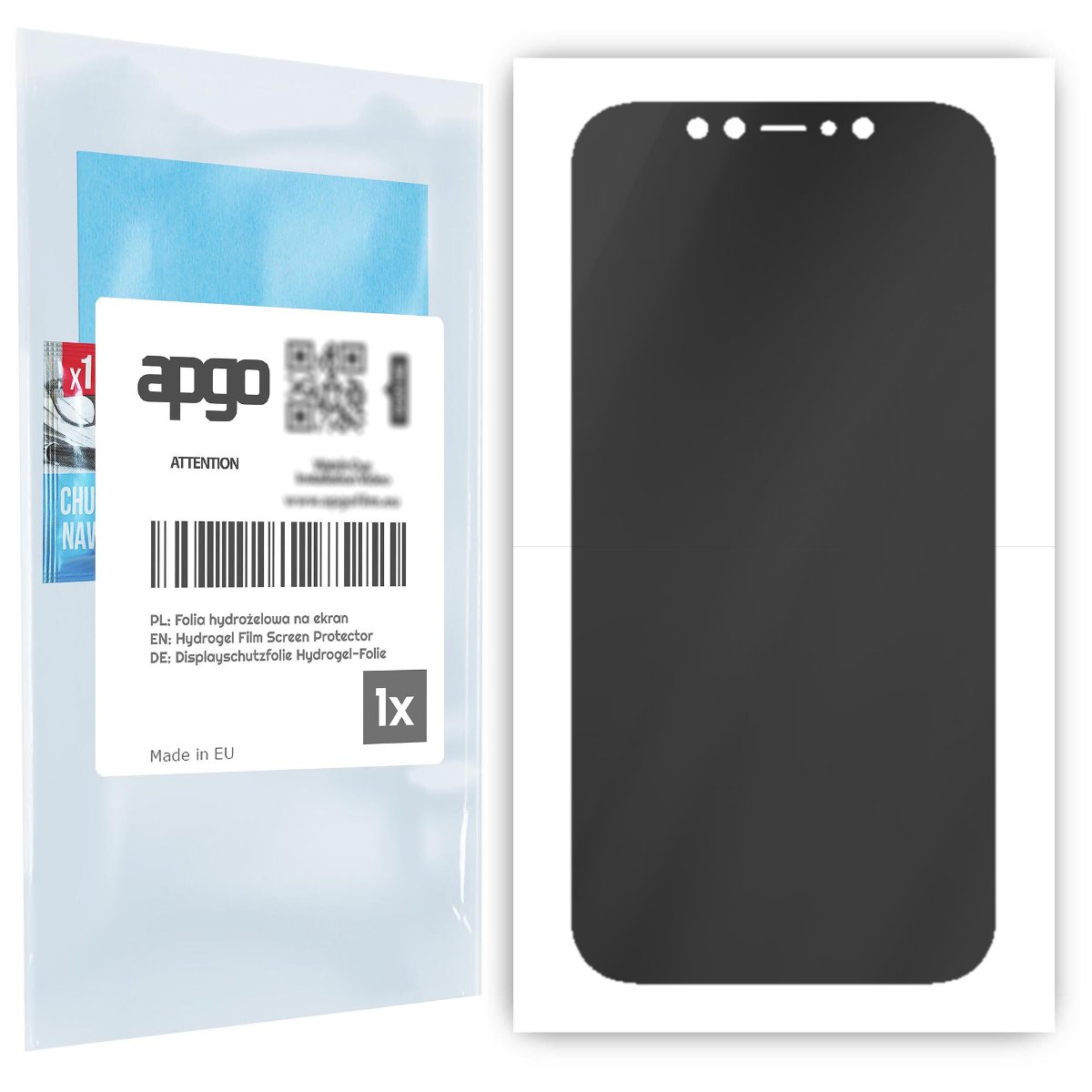 Folia ochronna hydrożelowa PRYWATYZUJĄCA na ekran do Apple iPhone 12 -  na cały ekran apgo Hydrogel Privacy 5D Full Glue