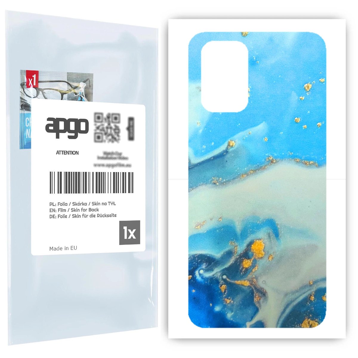 Folia naklejka skórka strukturalna 3D na TYŁ do Xiaomi Redmi Note 10 -  3D Skin - apgo 3D SKINS