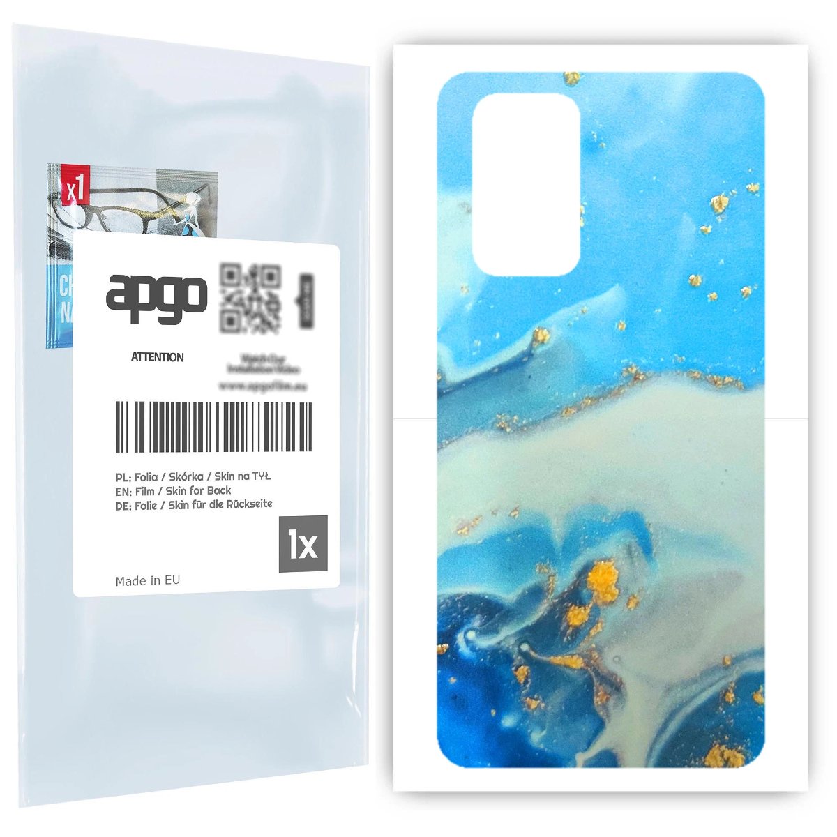 Folia naklejka skórka strukturalna 3D na TYŁ do Xiaomi Redmi Note 10 Pro Max - 3D Skin - apgo 3D SKINS