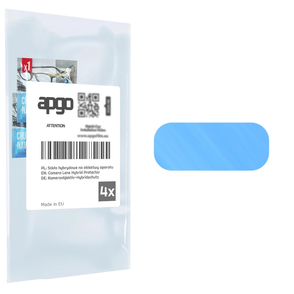 4x Szkło hybrydowe na aparat obiektyw kamerę 9H do Samsung Galaxy Z Flip 5G - apgo hybrid Camera Lens Protector