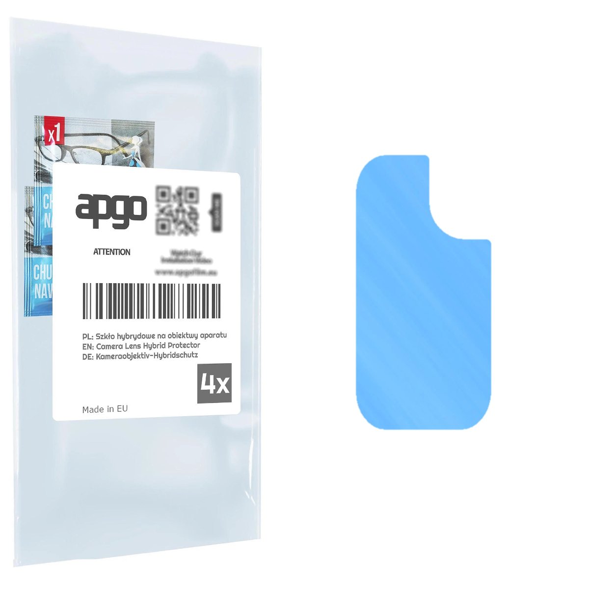 4x Szkło hybrydowe na aparat obiektyw kamerę 9H do Samsung Galaxy S20 FE - apgo hybrid Camera Lens Protector