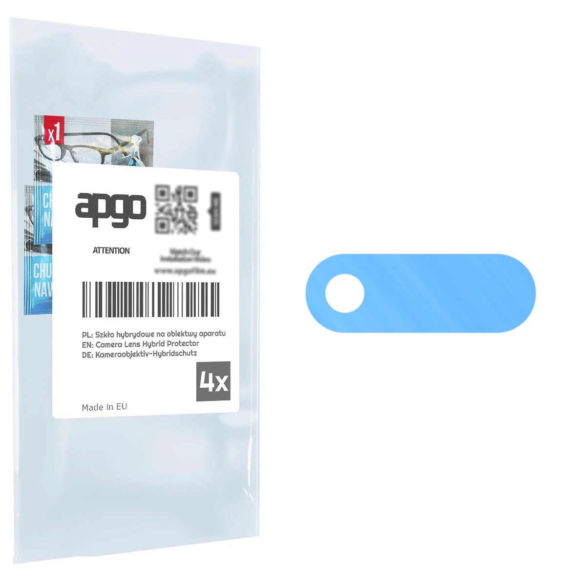 4x Szkło hybrydowe na aparat obiektyw kamerę 9H do myPhone HAMMER Explorer PRO - apgo hybrid Camera Lens Protector