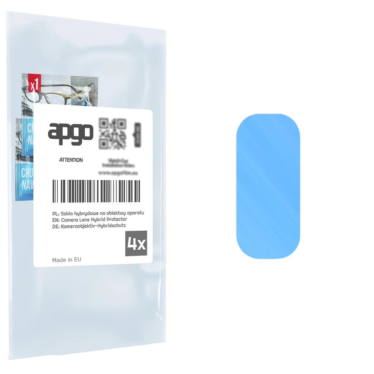 4x Szkło hybrydowe na aparat obiektyw kamerę 9H do Xiaomi Redmi Note 10s - apgo hybrid Camera Lens Protector