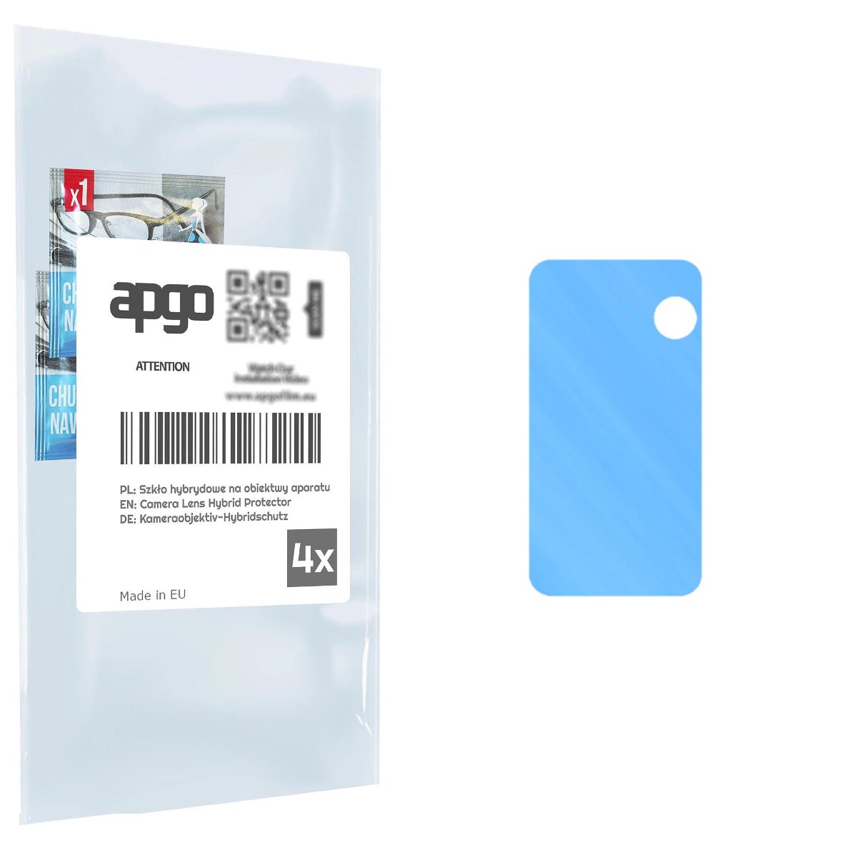 4x Szkło hybrydowe na aparat obiektyw kamerę 9H do Samsung Galaxy Z Fold 2 - apgo hybrid Camera Lens Protector