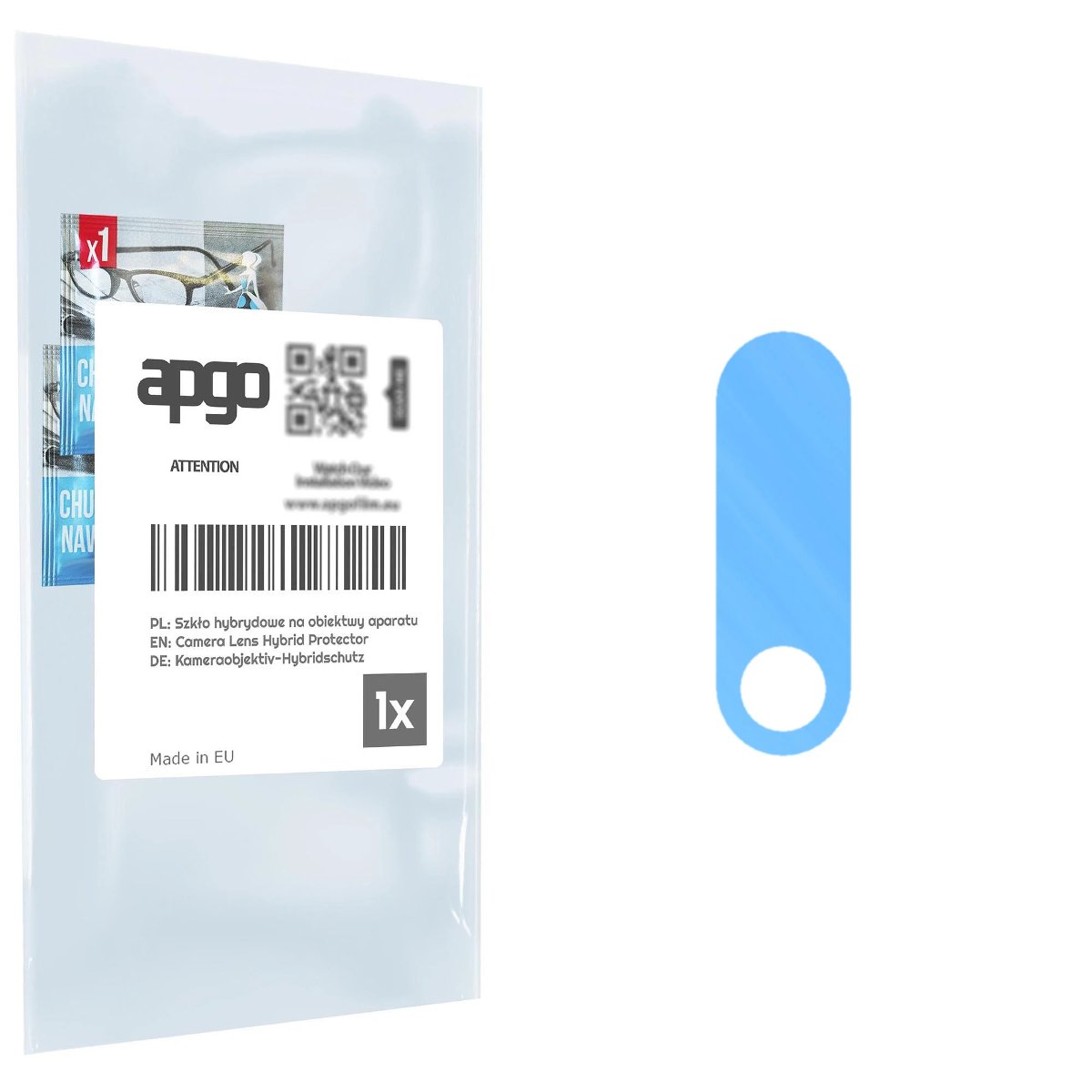 1x Szkło hybrydowe na aparat obiektyw kamerę 9H do Nokia 7.1 - apgo hybrid Camera Lens Protector
