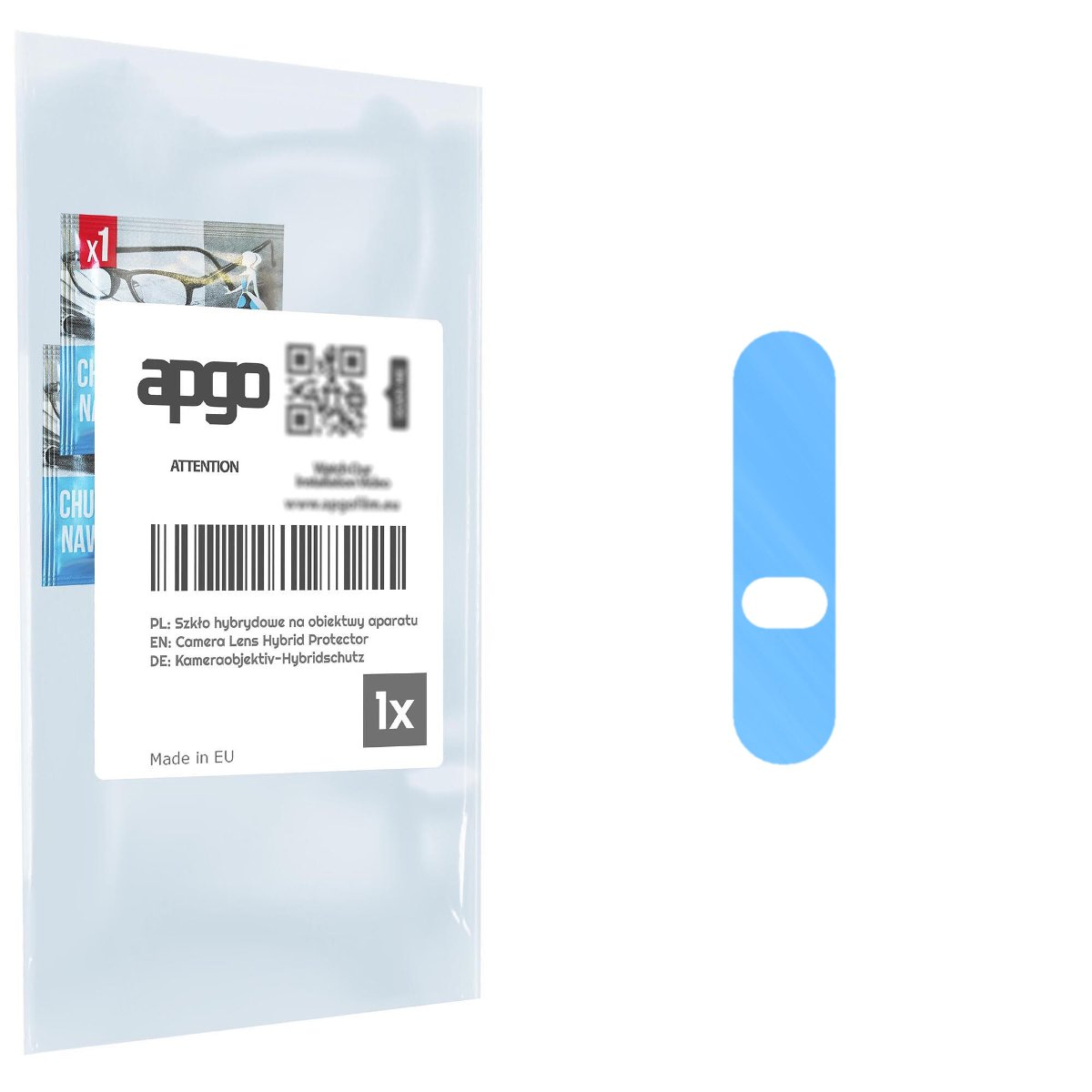 1x Szkło hybrydowe na aparat obiektyw kamerę 9H do Sony Xperia 1 II - apgo hybrid Camera Lens Protector
