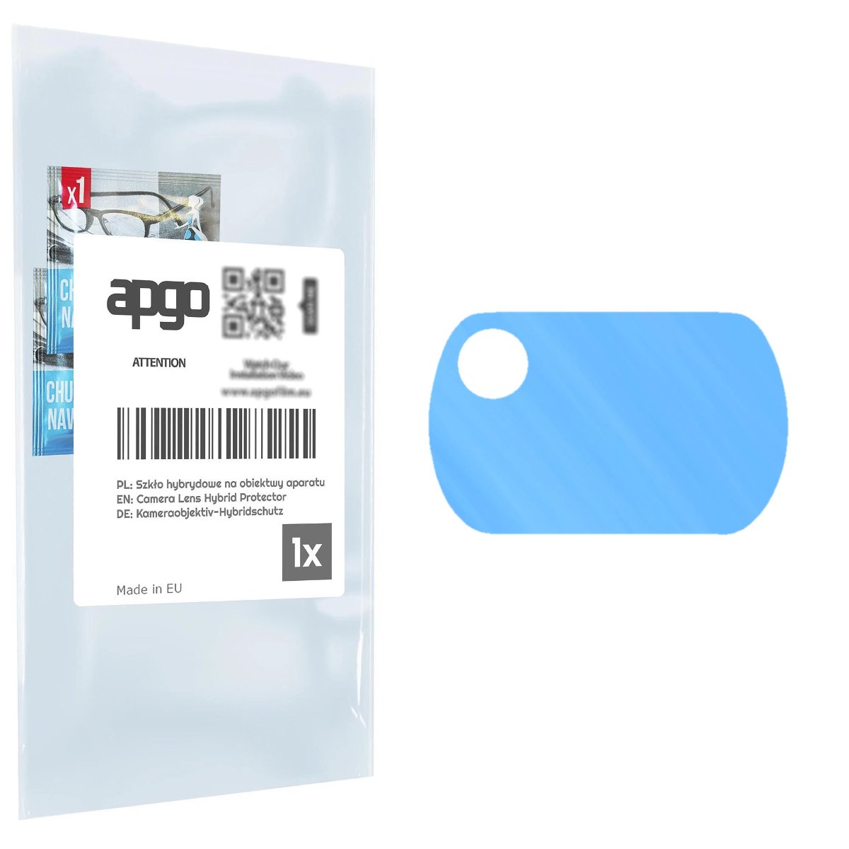 1x Szkło hybrydowe na aparat obiektyw kamerę 9H do Xiaomi Poco X3 Pro - apgo hybrid Camera Lens Protector