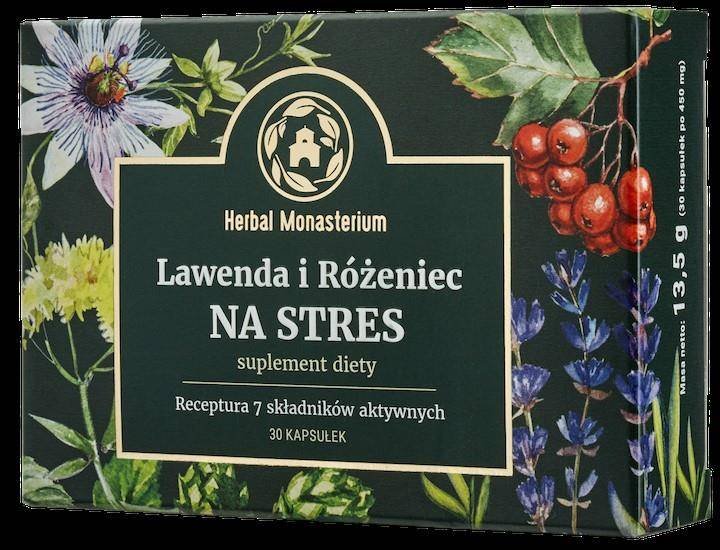 HERBAL PHARMACEUTICALS Herbal Monasterium lawenda i różeniec na stres kapsułki 30 sztuk