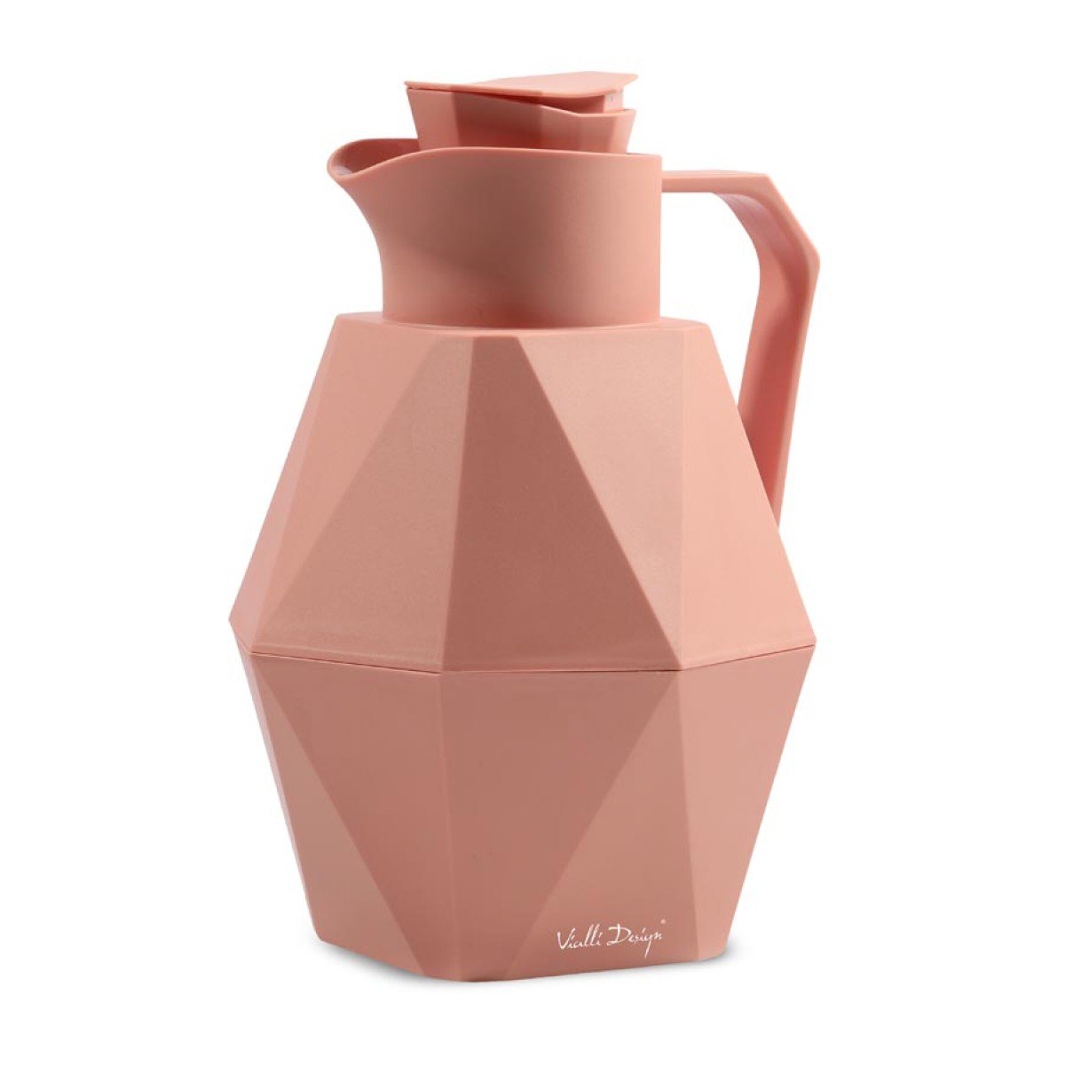 Vialli Design Termos z wkładem szklanym 1L GEO różowy 27510 27510