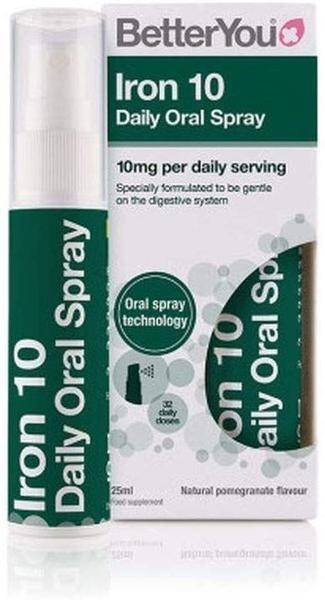 BetterYou Iron 10 Daily Oral Spray - Żelazo (25 ml)