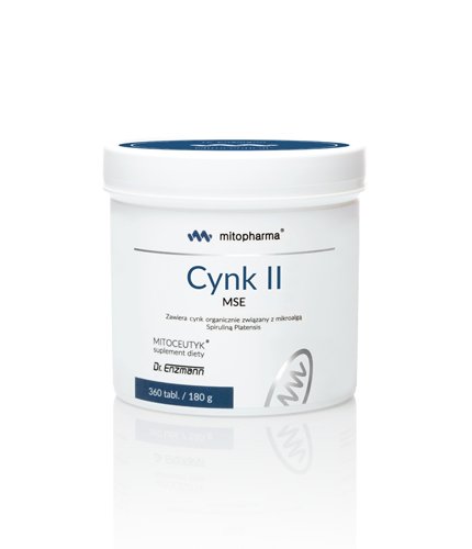 Mito Pharma Cynk Dwuwartościowy MSE Naturalny cynk 2-wartościowy 360 tabletek