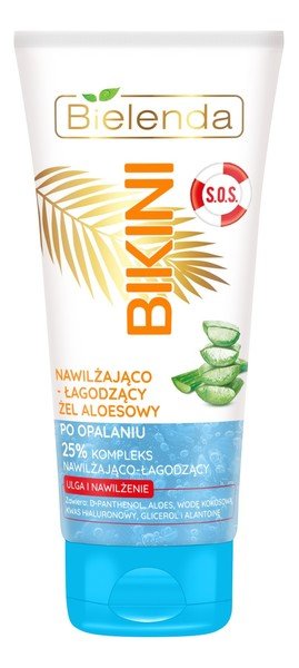 Bielenda Bikini Nawilżająco-łagodzący żel aloesowy po opalaniu SOS 150ml