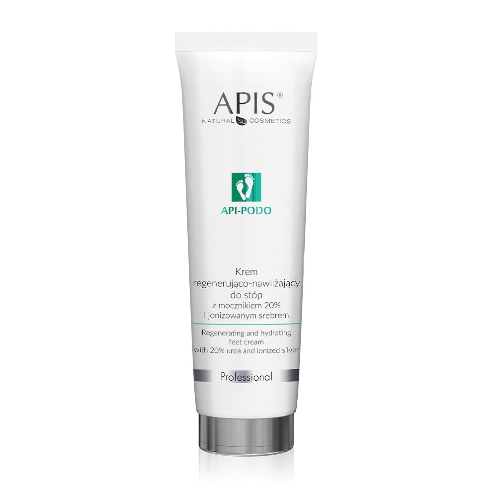 Apis Professional Krem regenerująco-nawilżający do stóp z mocznikiem 20% i jonizowanym srebrem API-PODO 100 ml