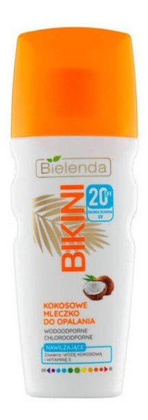 Bielenda Bikini Kokosowe mleczko do opalania SPF 20 200ml