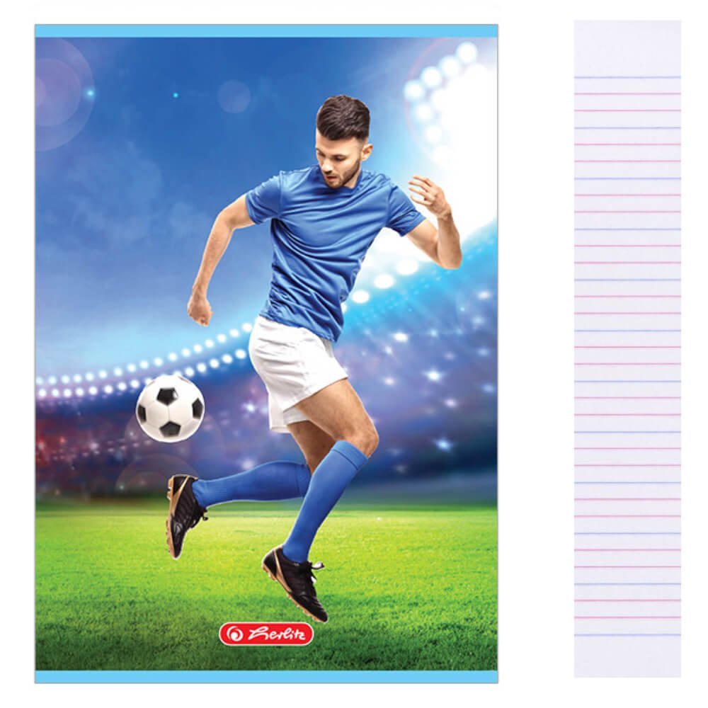 Zeszyt A5 16k w 3 linie kolorowe Sport HERLITZ