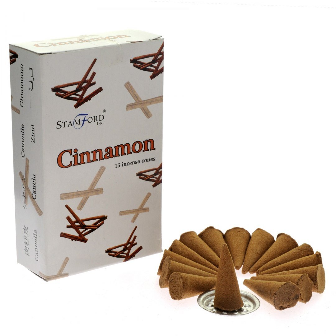 Kadzidełka Stożkowe Stamford - Cynamon 15 szt.