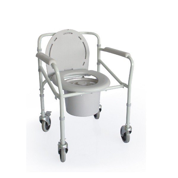 Timago Krzesło toaletowe na kółkach składane stalowe TGR-R KT 023C TGR-R_KT_023C