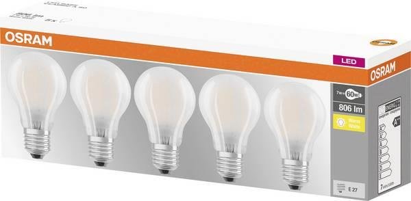 Osram E27 5 szt. (230 V) 7 W 806 lm Ciepła biel