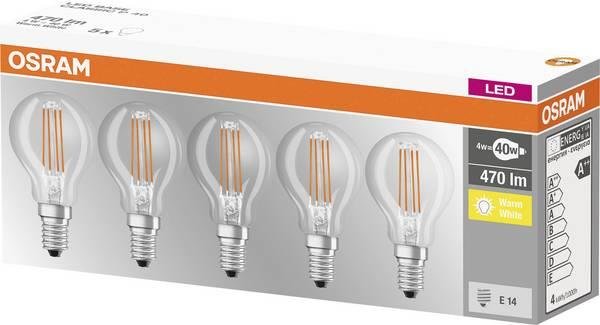 Osram ZESTAW 5x LED Żarówka VINTAGE E14/8W/230V 2700K -