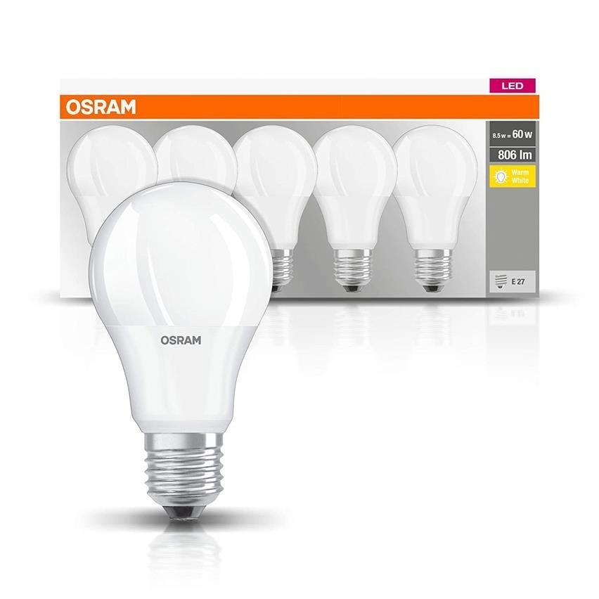 Osram lampa LED | Oprawka: E27 | Warm White | 2700 K | 8,50 W | zastępczy do 60-W-żarówka | Matt | LED Base Classic A 4058075090484