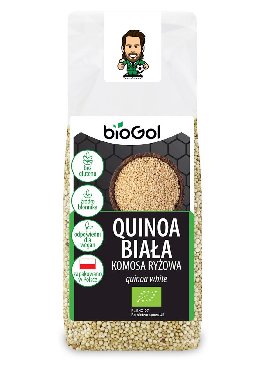 QUINOA BIAŁA (KOMOSA RYŻOWA) BEZGLUTENOWA BIO 250 g - BIOGOL 5907738159473