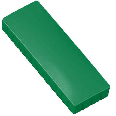 Prostokątne magnesy biurowe na lodówkę - zielone