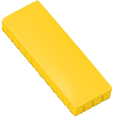 Prostokątne magnesy biurowe na lodówkę - żółte