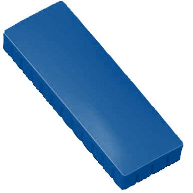 Prostokątne magnesy biurowe na lodówkę  - niebieskie