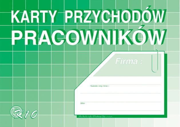 Michalczyk&Prokop KARTY PRZYCHODÓW PRACOWNIKÓW K10 A5
