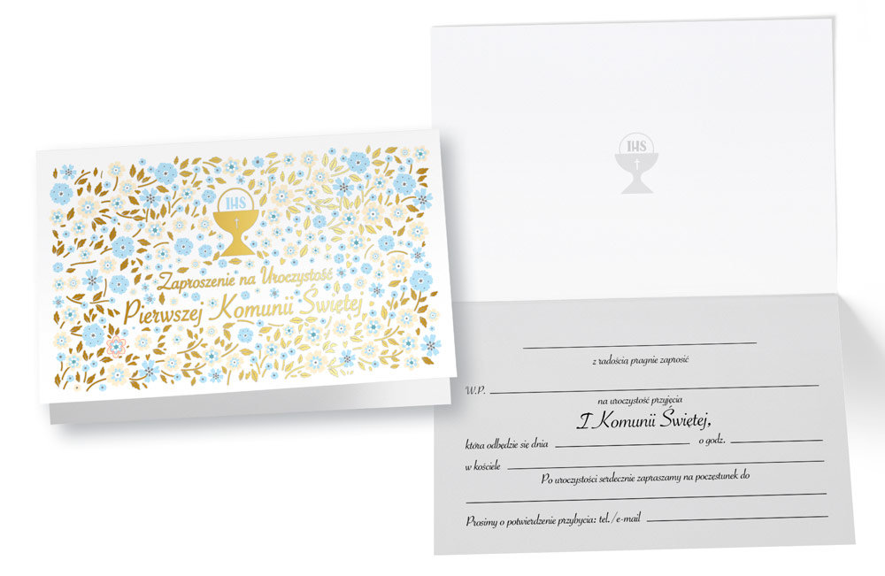 KUKARTKA KUKARTKA Zaproszenie PMZ-089 Komunia 5 szt 464191