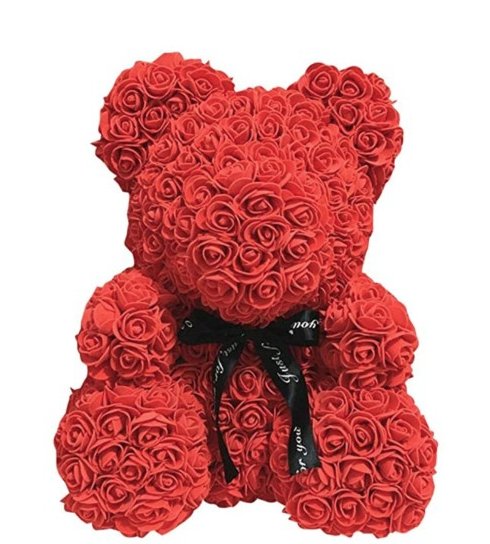 Pan i Pani Gadżet, miś z róż, 40 cm