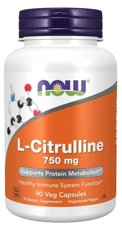 Now Foods L-Citrulline 750 mg 90 vcaps