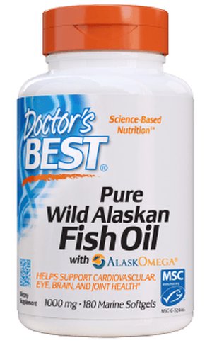 Doctor's Best Pure Wild Alaskan Fish Oil (180 kaps.)