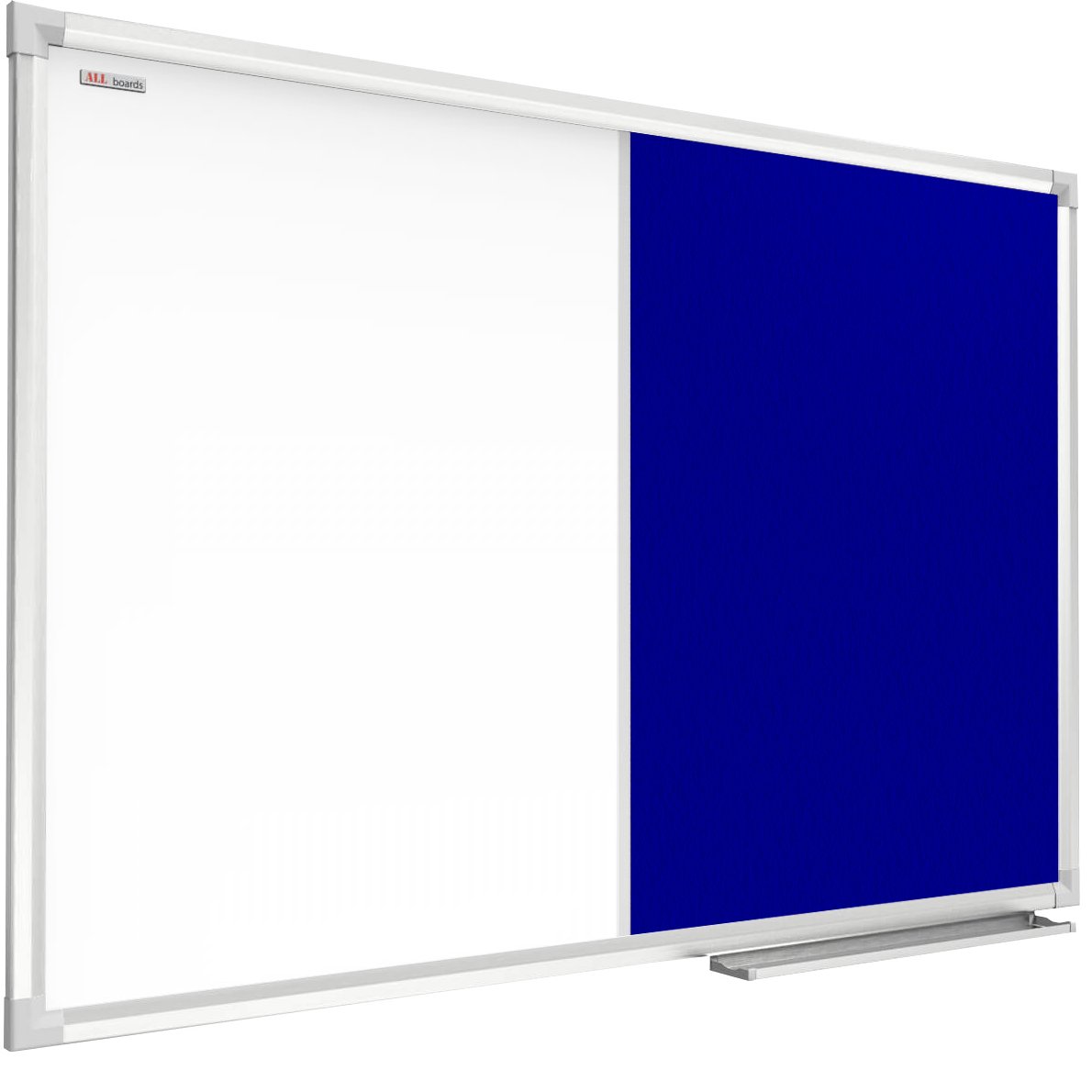 Allboards Tablica COMBI suchościeralna magnetyczna filcowa 60x40 cm niebieska rama aluminiowa CO64FN